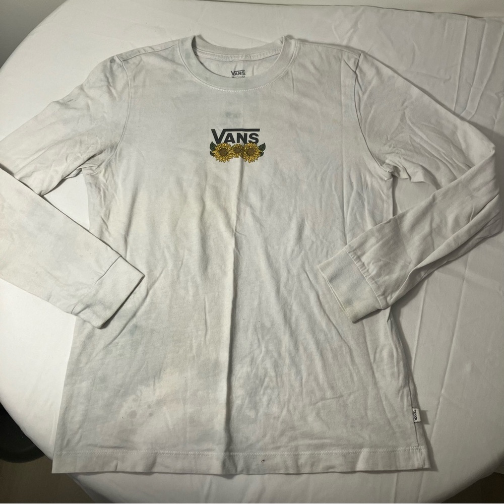 Vans White Long Sleeve Shirt